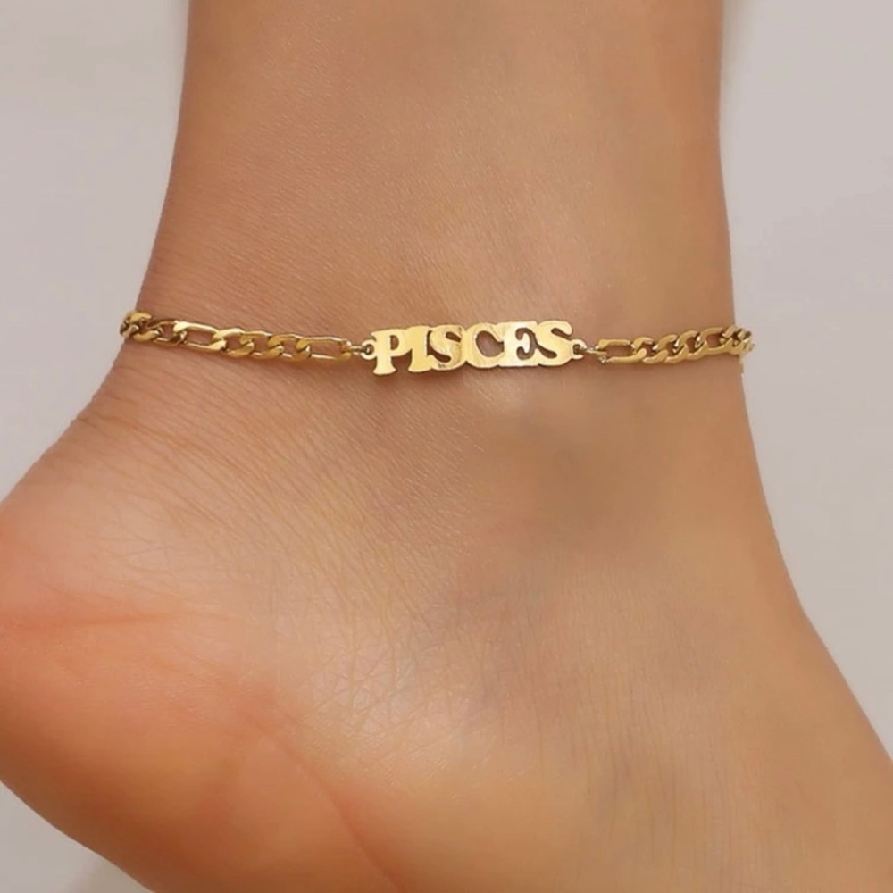 Pisces Zodiac Sign Anklet